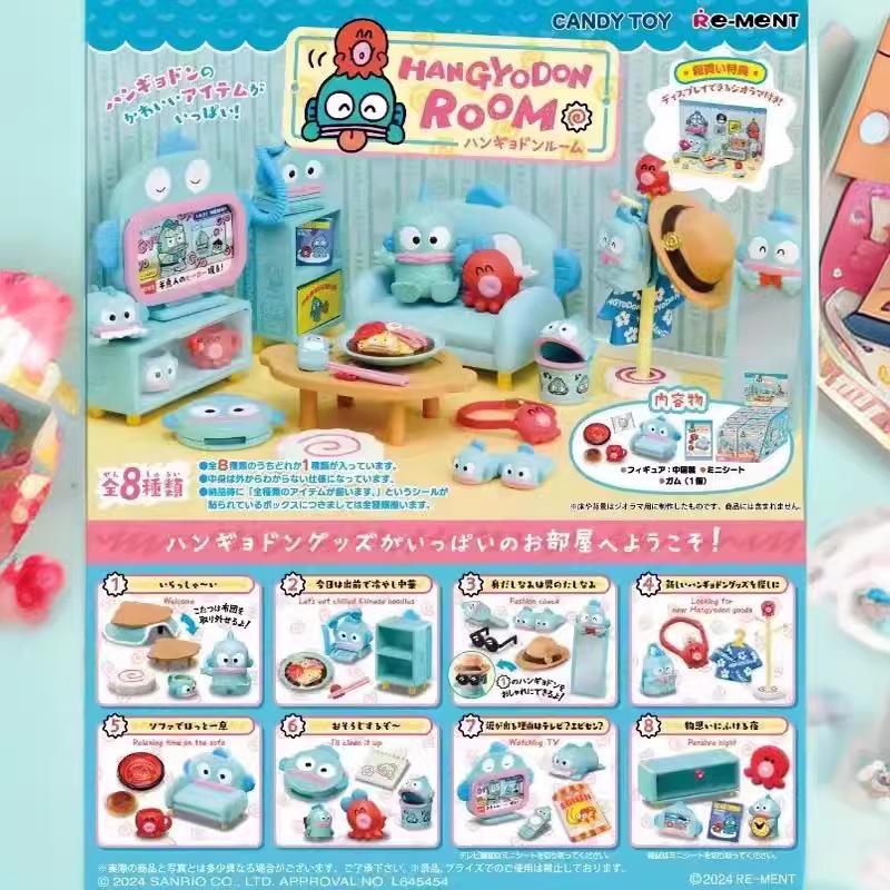 [Re-ment] Blindbox Hangyodon Room - Mô hình Chính hãng Căn phòng Cá hề ...