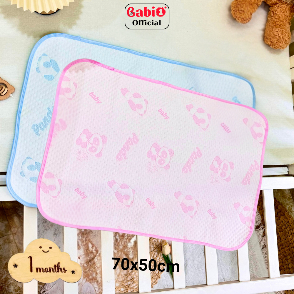 Miếng Lót Chống Thấm Sơ Sinh BABIONE, Tấm Lót Chống Thấm Cho Bé 4 Lớp Lót Thay Tã Size 50x70cm