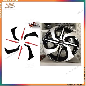Bộ decal dán mâm xe KIA Morning ( bộ 5 bánh)