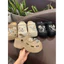Giày sục bánh mì đế cao 7cm đính kèm stiker HOA MAI