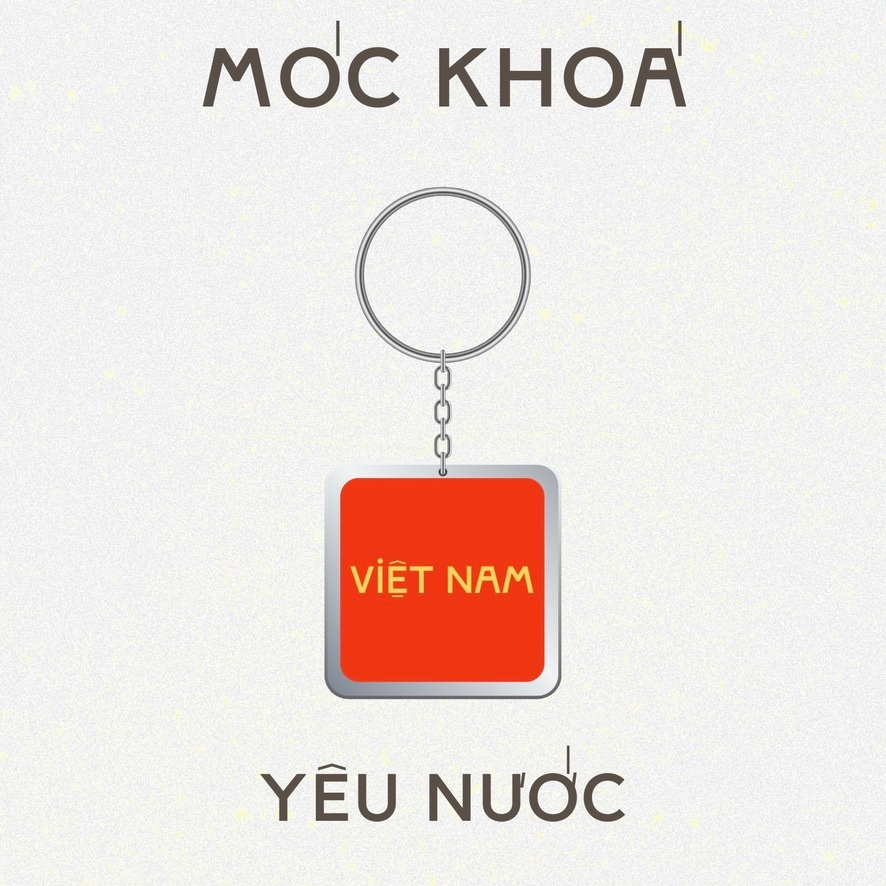 Móc khoá nhựa/Keyring Việt Nam yêu nước (Đọc mô tả để biết thêm thông tin)