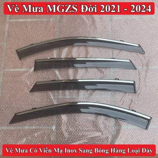 Vè Che Mưa MG ZS Có Viền Chỉ Mạ Inox Không Gỉ Hàng Loại Dày