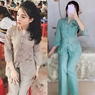 Cổ Tàu Nữ #Đồ Lam Nữ Đi Chùa