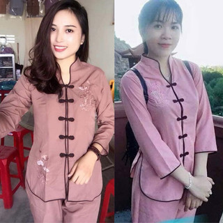 Cổ Tàu Nữ #Top Dress Voan Women Voi # Đồ Lam Đi Chùa