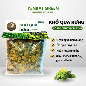 Khổ Qua Rừng Sấy Khô (Mướp Đắng Rừng Sấy Khô) YENBAIGREEN, Đánh Bay Tiểu Đường, Giảm Huyết Áp, Thanh Lọc Cơ Thể - 700g
