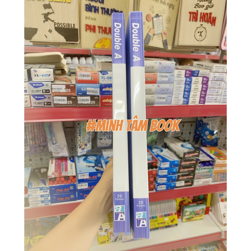 Bìa Lá A4, File 20 Lá DoubleA Lưu Trữ Tài Liệu Dùng Cho Học Sinh, Sinh ...