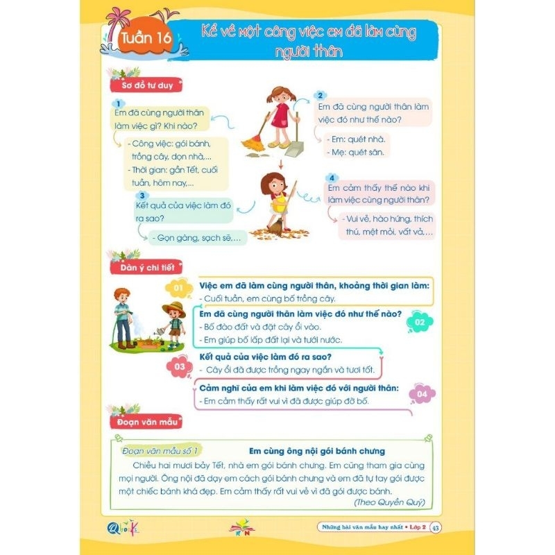 Ảnh Sách - Những Bài Làm Văn Mẫu Hay Nhất Lớp 2 - Kết Nối Tri Thức Với Cuộc Sống (1 cuốn) 1