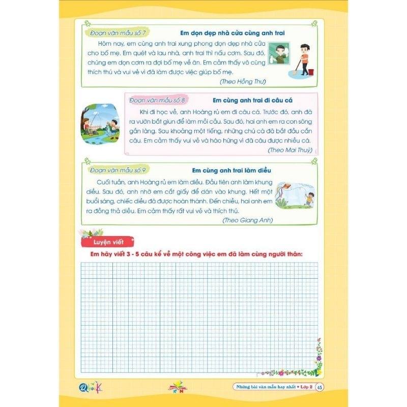 Ảnh Sách - Những Bài Làm Văn Mẫu Hay Nhất Lớp 2 - Kết Nối Tri Thức Với Cuộc Sống (1 cuốn) 3