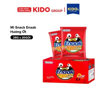 Hộp 20 gói Snack Mì Snack Enaak Hương Ớt Cấp 1 28g