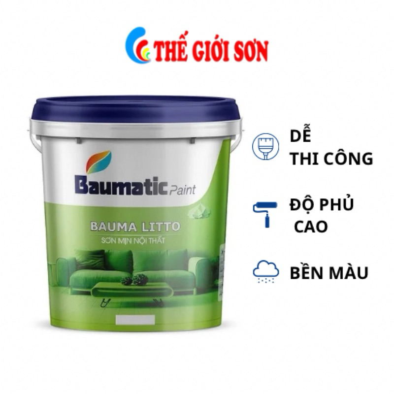 Product image 5L - Sơn trong nhà giá rẻ Bauma Litto - Sơn nước nội thất 1