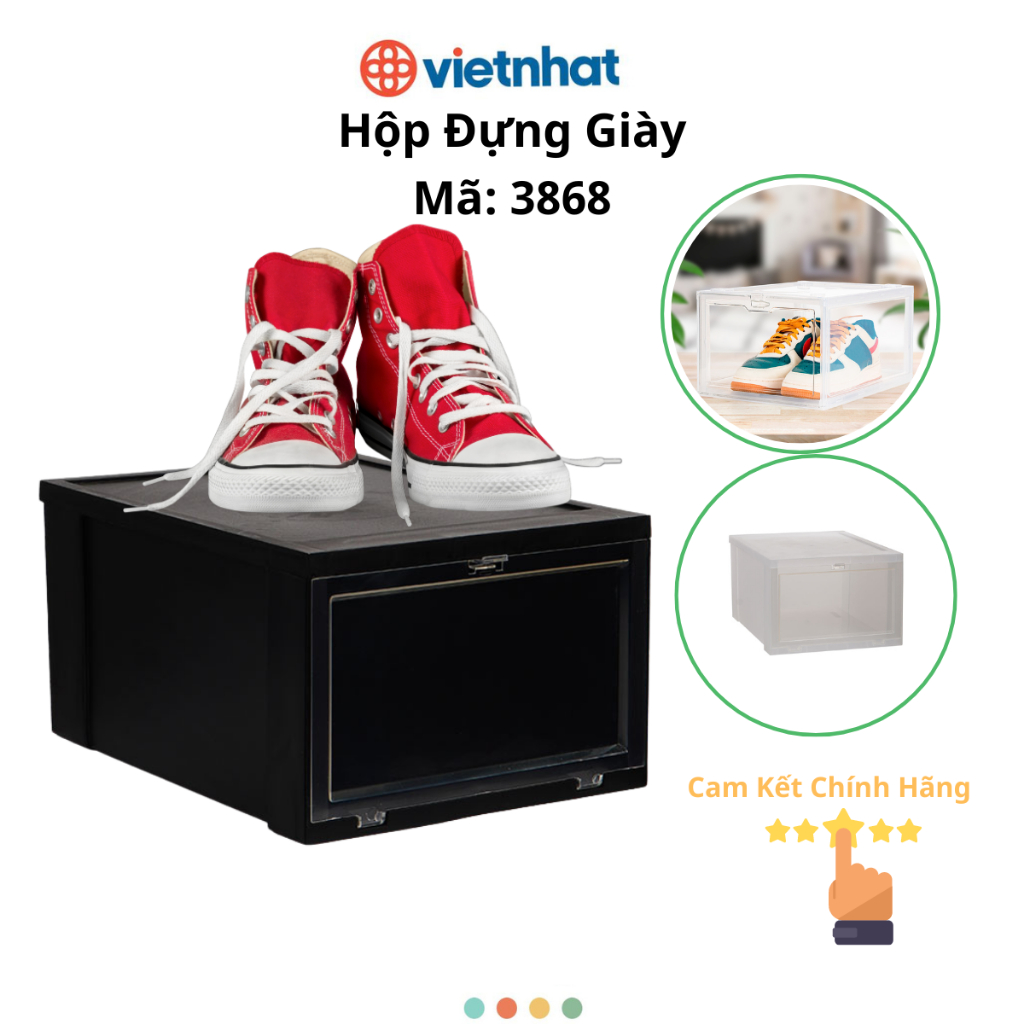Hộp Đựng Giày Trong Suốt Chính Hãng Việt Nhật (mã 3869)