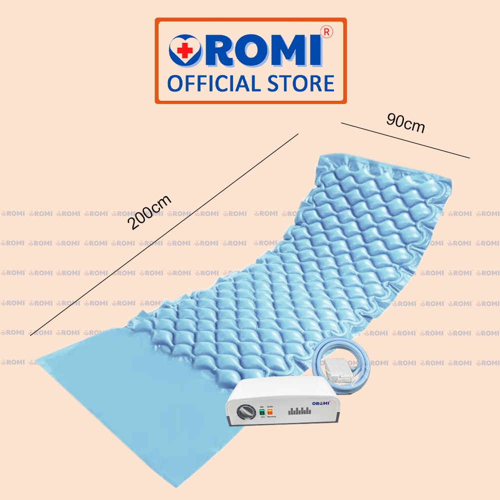 Đệm hơi chống loét OROMI HF608 - Nệm chống hăm, hoại tử 2 chế độ (Có van ngắt luân chuyển)