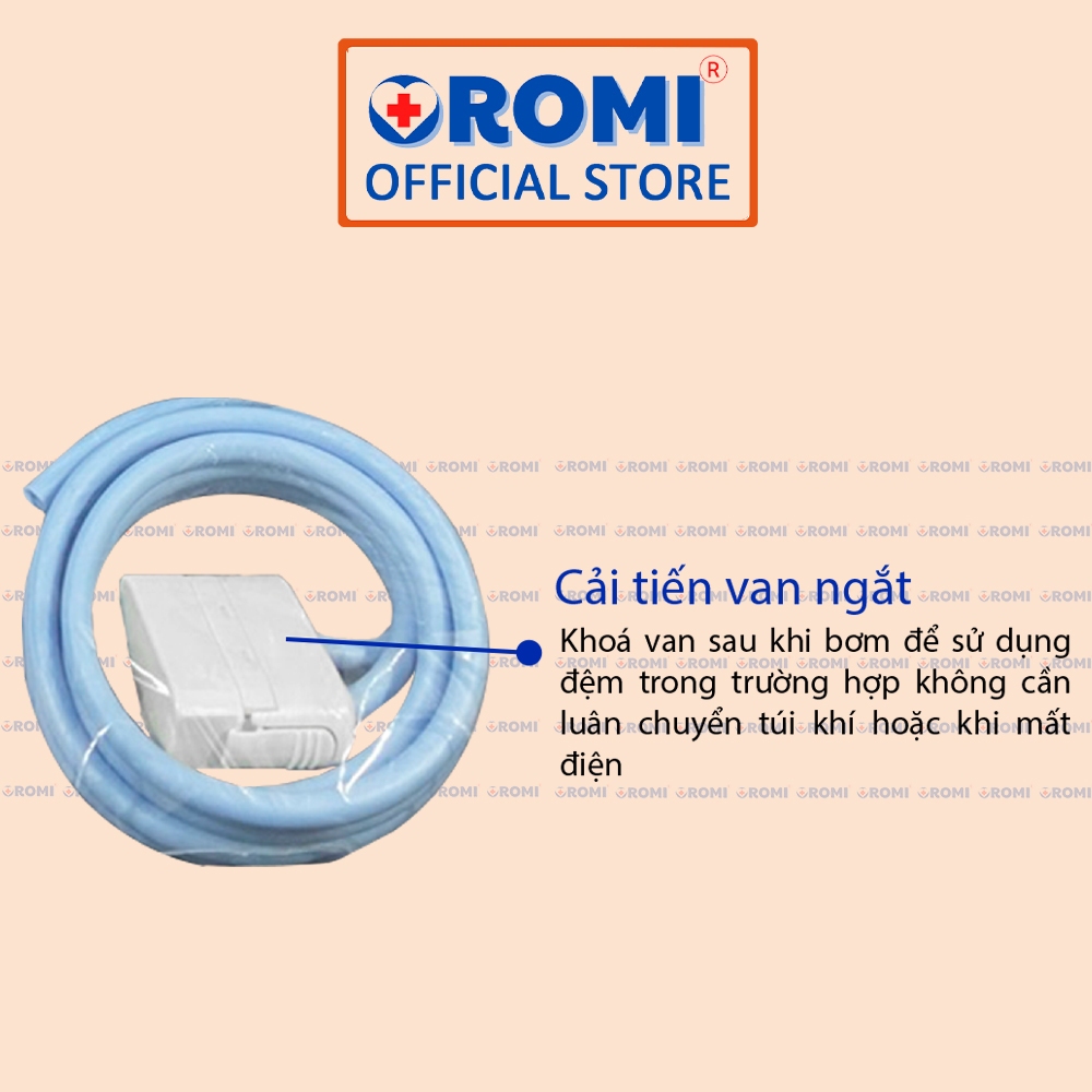 Đệm hơi chống loét OROMI HF608 - Nệm chống hăm, hoại tử 2 chế độ (Có van ngắt luân chuyển)
