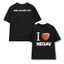 Áo Thun Unisex I love NEGAV , Áo Phông Nam Nữ Form Rộng Tay Lỡ Chất Thun Cotton60 Mềm Mịn Menswear