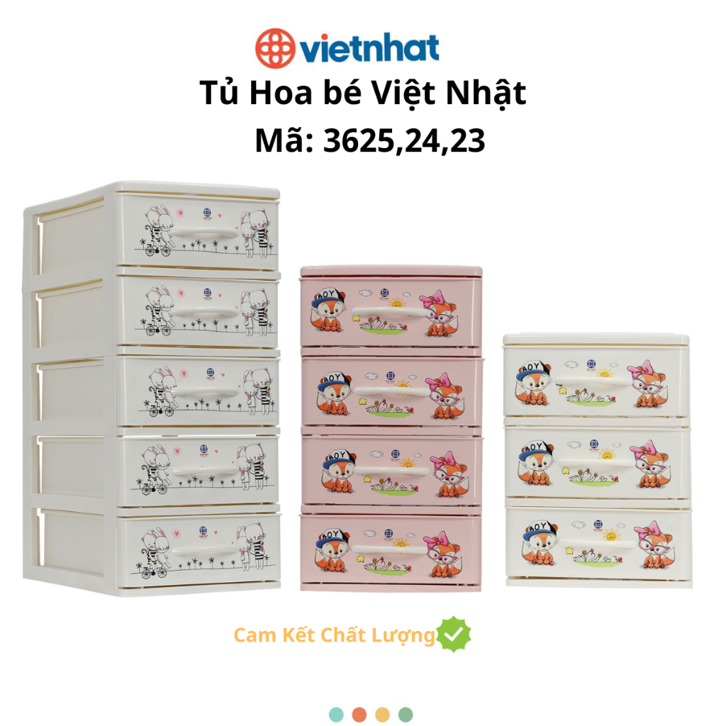 Tủ đựng quần áo cho bé, Tủ đựng đồ mini, Tủ để bàn làm việc Chính Hãng Việt Nhật