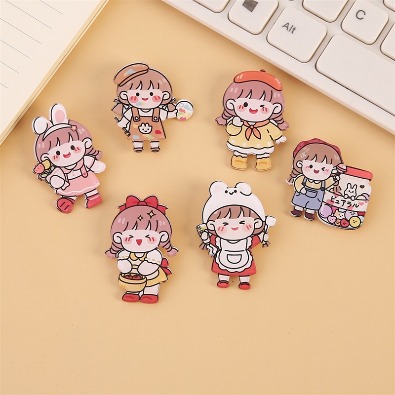 Ghim cài balo sticker cài balo túi ví huy hiệu cài túi xách balo họa ...
