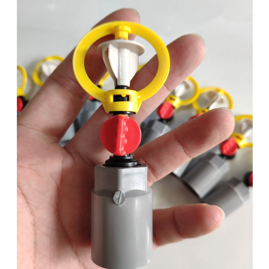 combo 10 Béc tưới phun mưa bán kính lớn SD504-nối 21 PVC (10 béc)- Hệ thống tưới phun mưa