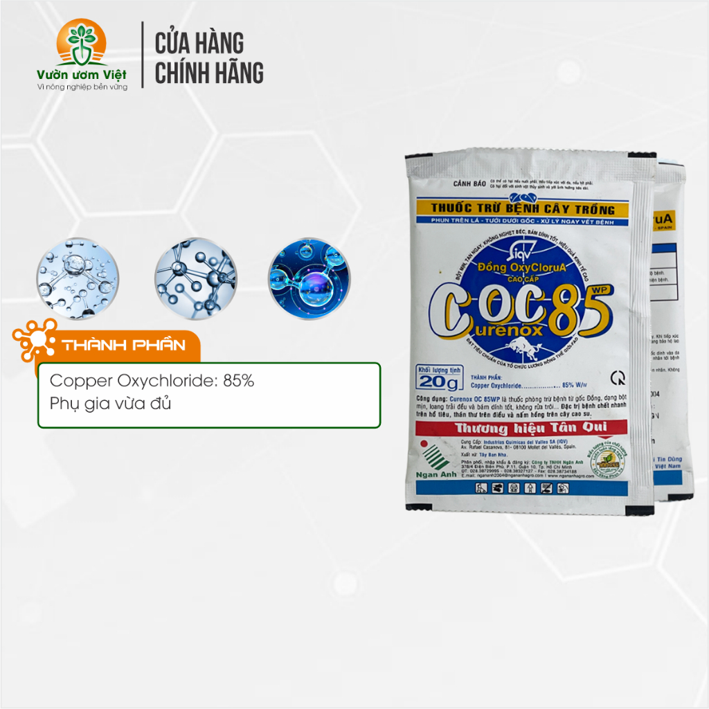Thuốc trừ bệnh Coc 85 chuyên trị nấm khuẩn trên cây trồng - 20gr