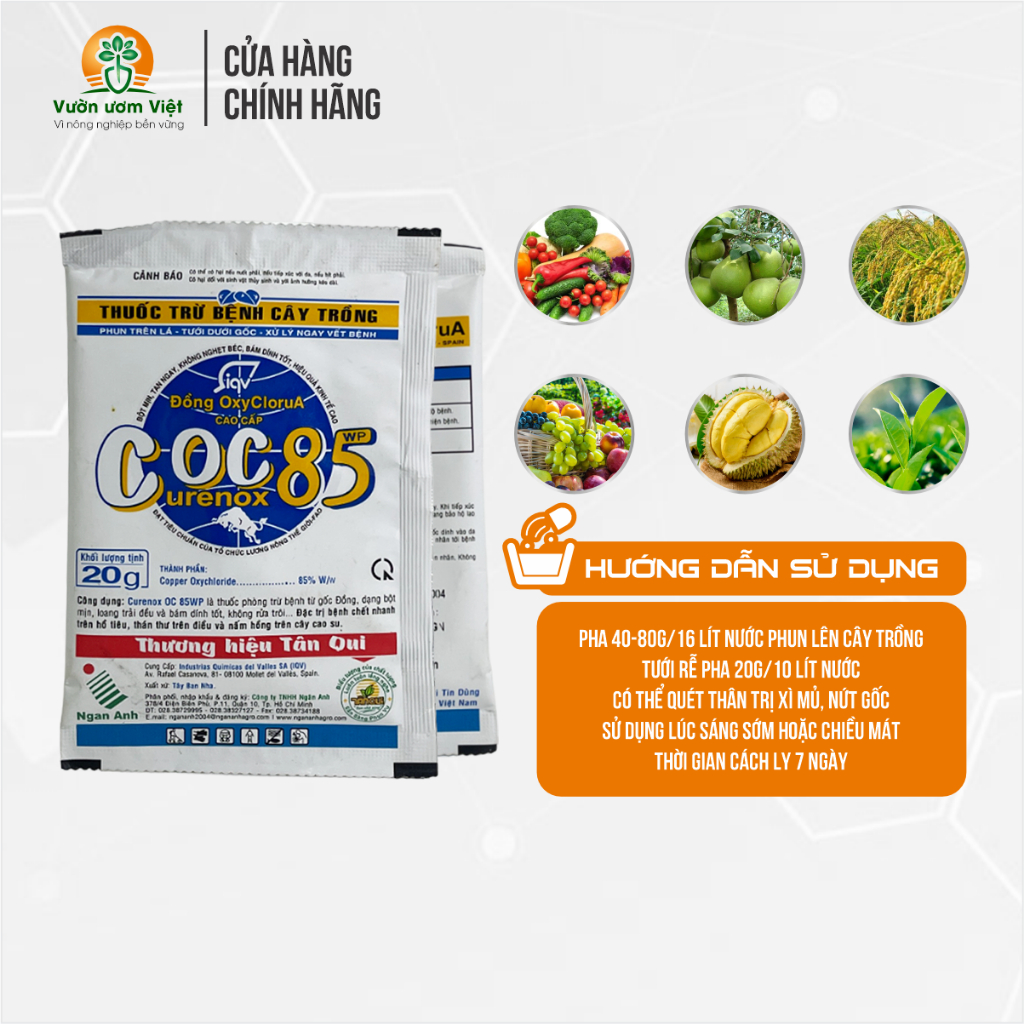 Thuốc trừ bệnh Coc 85 chuyên trị nấm khuẩn trên cây trồng - 20gr