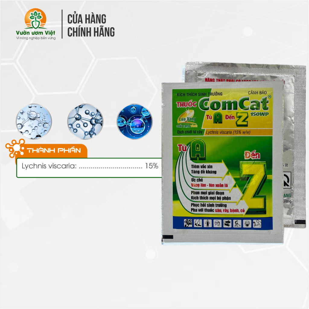 Kích thích cây trồng Comcat AZ 150WP - tăng trưởng nhanh, nông sản chất lượng - 7.5gr