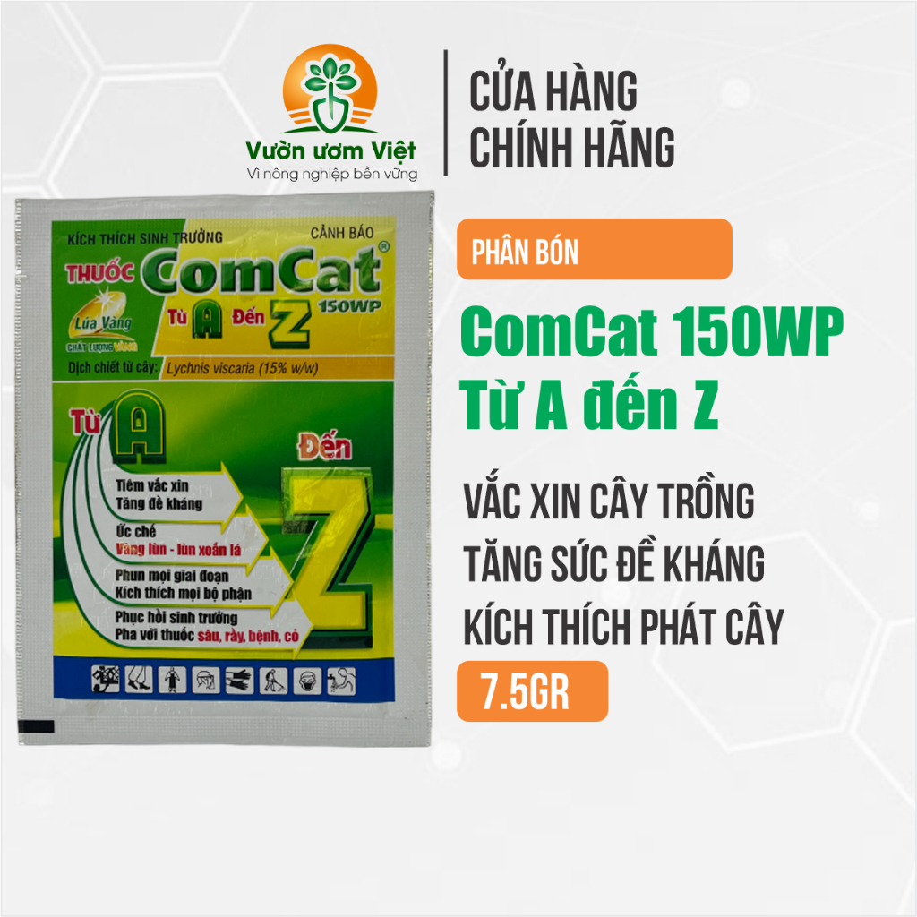 Kích thích cây trồng Comcat AZ 150WP - tăng trưởng nhanh, nông sản chất lượng - 7.5gr