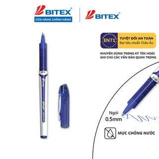 Hộp 12 bút lông bi Bitex R03 mực xanh ngòi 0.5mm