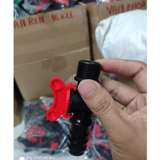 Van Khóa Nối Ren Ngoài 27 Ra Ống PE 25MM- Combo 10 cái
