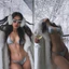 Bikini 2 mảnh tam giác ánh bạc sáng nhũ hot (che tên)