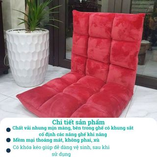 Ghế Lười Tatami Tựa Lưng Ngồi Bệt Nhật Bản - Nhiều màu lựa chọn, màu tím