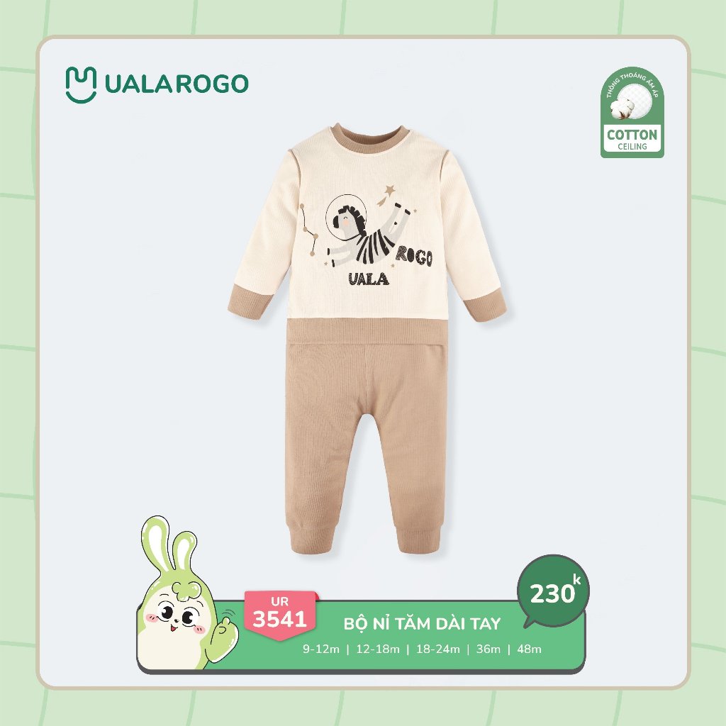 (8-17kg, 9-48M) Bộ Dài Tay Uala Cho Bé UR2098 UR2258 UR2356 UR2377 UR3541 UR3643 UR3803