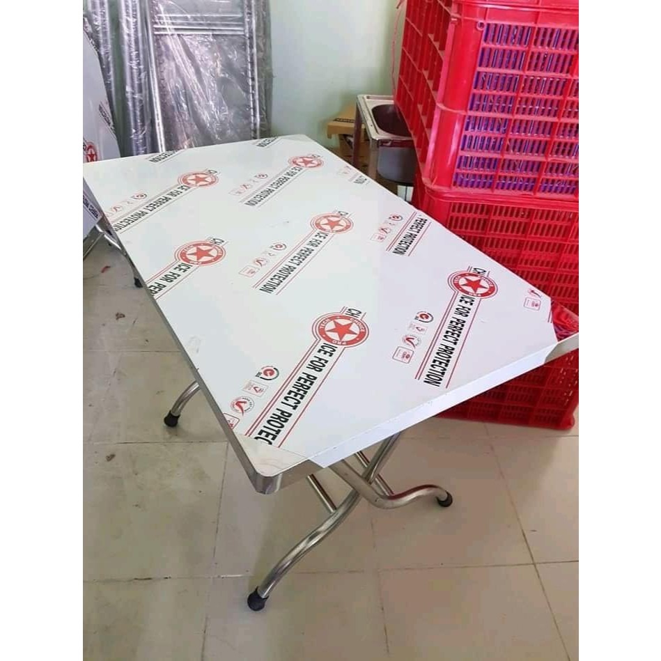 BÀN INOX gấp gọn siêu bền; bàn ăn' bàn học ,bàn gia đình  chắc chắn (ship hỏa tốc)