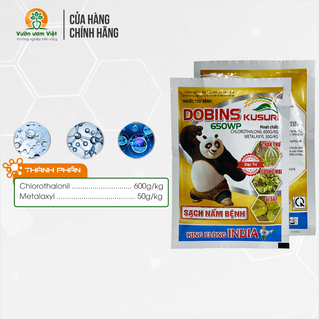 Thuốc trừ bệnh DOBINS 650WP lưu dẫn 2 chiều, ngăn ngừa và trị hiệu quả các bệnh về nấm trên cây