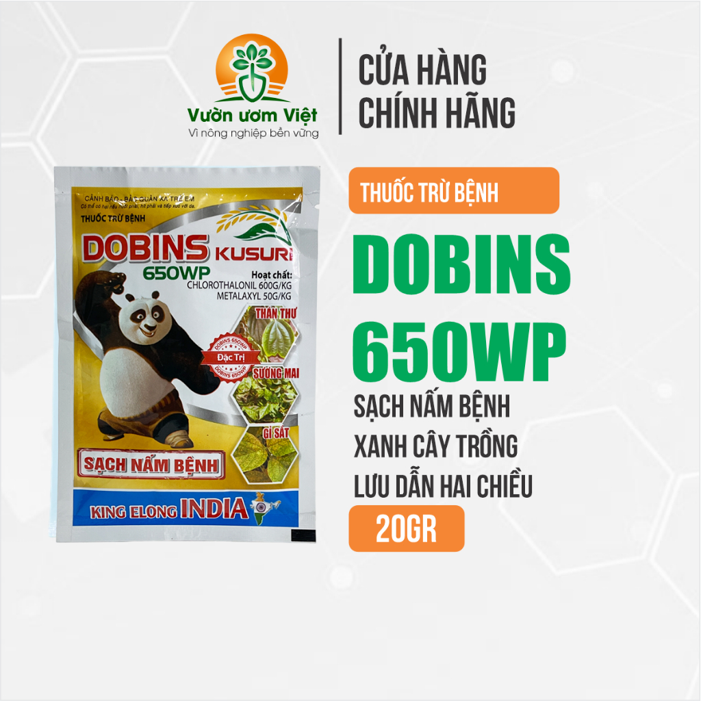 Thuốc trừ bệnh DOBINS 650WP lưu dẫn 2 chiều, ngăn ngừa và trị hiệu quả các bệnh về nấm trên cây