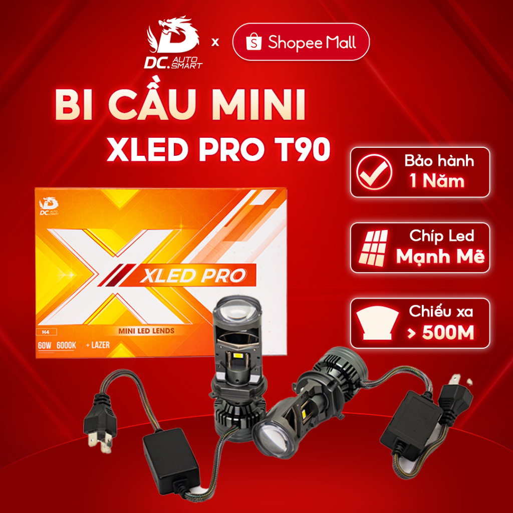 Đèn Pha Led Bi Cầu mini XledPro (DcAutosmart) Cho Ô Tô Chân H4 Công ...