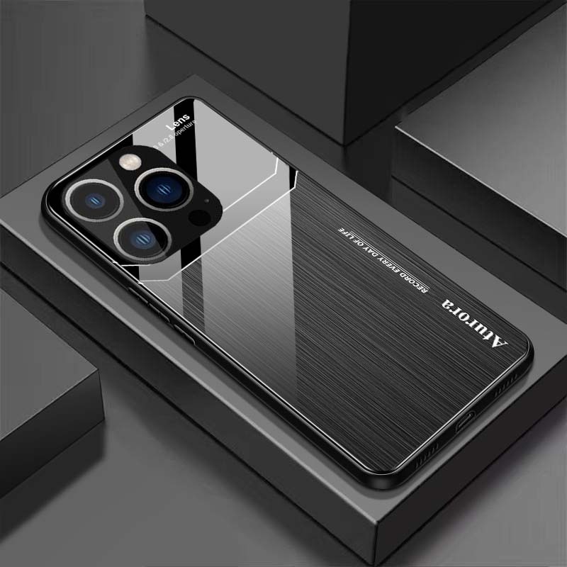 Ốp Lưng IPHONE 16, 16 PLUS, 16 PRO, 16 PROMAX Mặt Lưng Kính Cường Lực Sáng Bóng