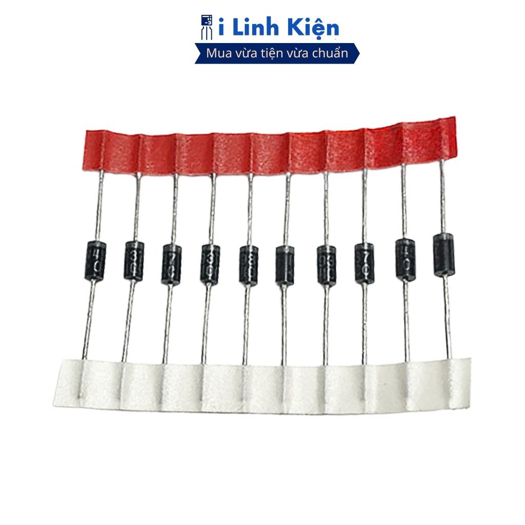 Diode 1N4007 túi 50 con 1A 1000V thân to chính hãng ILinhkien