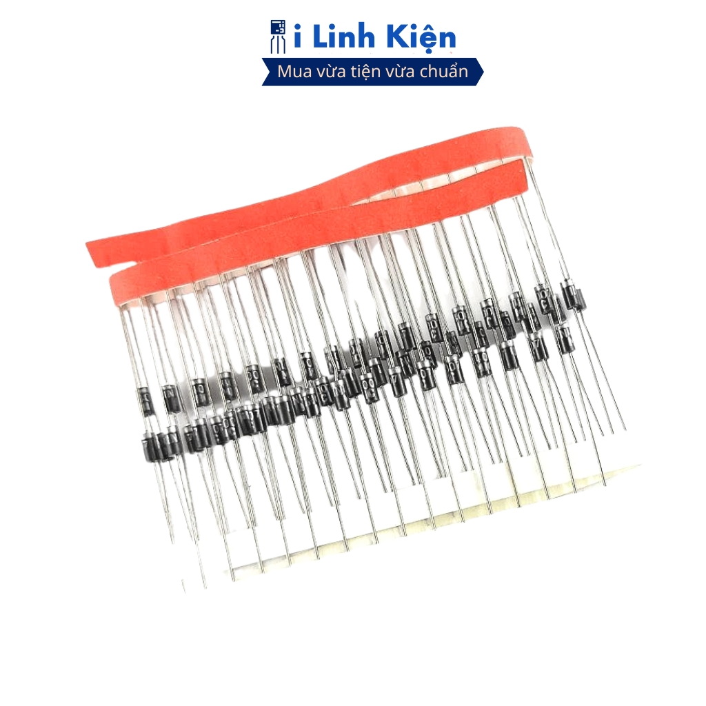 Diode 1N4007 túi 50 con 1A 1000V thân to chính hãng ILinhkien