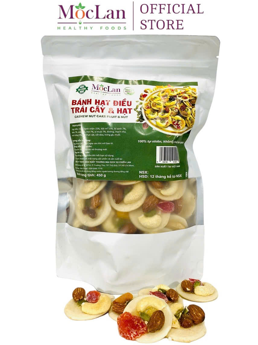 Ảnh Bánh đồng tiền mix hạt Mộc Lan - ăn kiêng giảm cân - bánh ngũ cốc dinh dưỡng healthy 250g, 450g 2