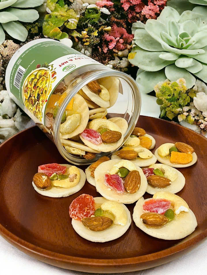 Ảnh Bánh đồng tiền mix hạt Mộc Lan - ăn kiêng giảm cân - bánh ngũ cốc dinh dưỡng healthy 250g, 450g 1