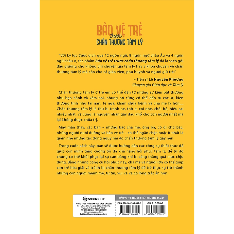 Sách - Bảo Vệ Trẻ Trước Chấn Thương Tâm Lý - Maggie Kline , Peter A. Levine