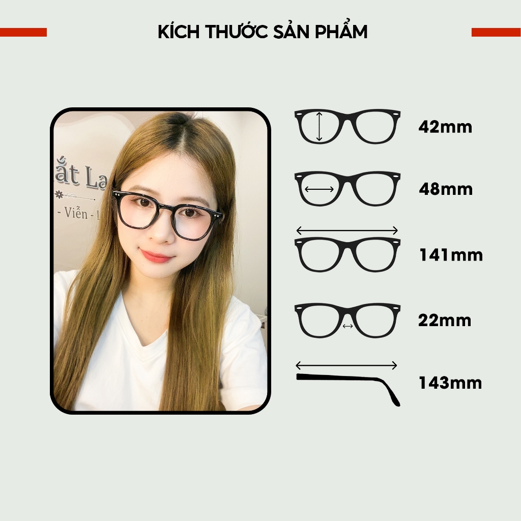 Ảnh Gọng kính cận nam nữ nhựa  chữ nhật thời trang Lani 636 - Mắt kính có độ theo yêu cầu 1