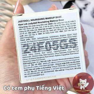 [JUDYDOLL] Kem Lót Judydoll Hỗ Trợ Dưỡng Ẩm, Làm Base Makeup Kèm Thìa Nourishing Makeup Base 30g