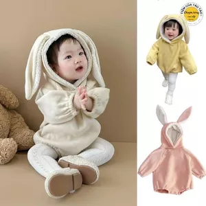 Hoddie Tai Thỏ hàng QCCC cover Hàn Quốc nỉ chất vải đẹp mềm mịn ấm cho bé trai, bé gái