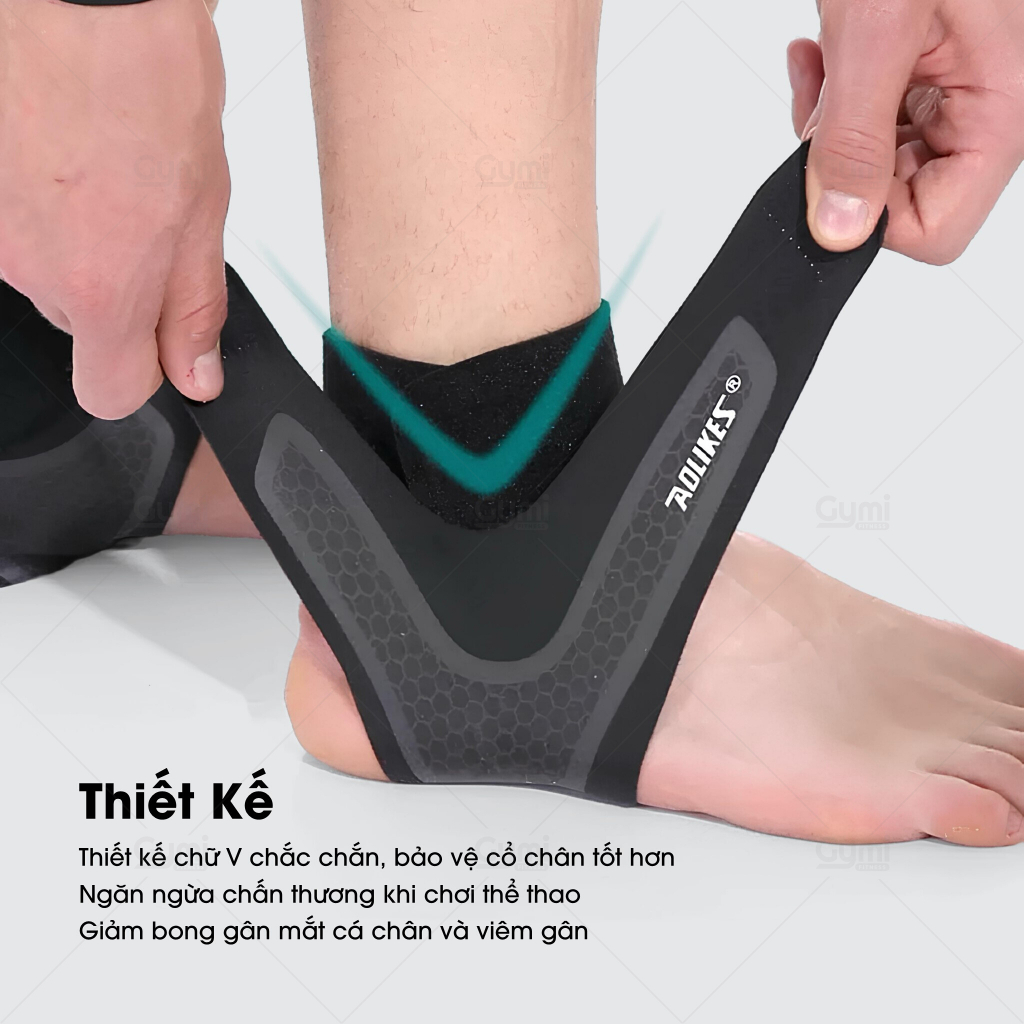 Băng Quấn Cổ Chân Aolikes 7130 - Đai Hỗ Trợ Mắt Cá Chân Tập Gym, Thể Thao, Đạp Xe, Chạy Bộ - AL7130