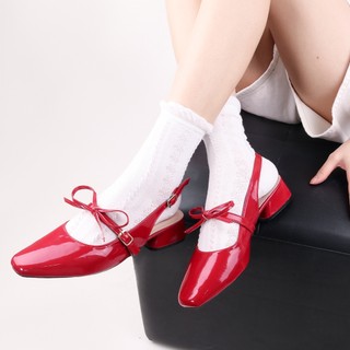 Erosska - Tất cổ cao, vớ cotton nữ trơn kiểu dáng basic, chất liệu thoáng khí màu trắng