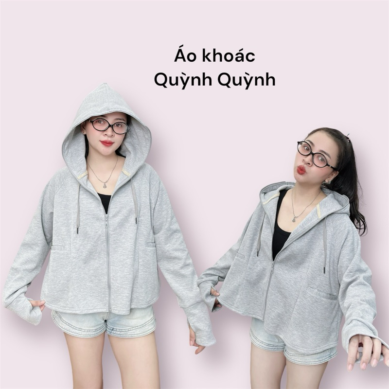 Áo khoác nữ form xoè, Vải cotton pc mềm mát, chống nắng - X3