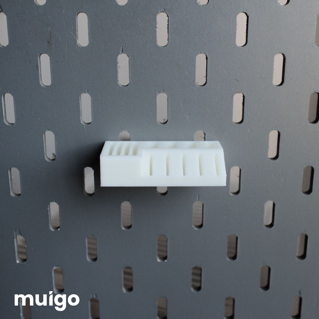 Giá có khe cắm USB & SD Card cho bảng Pegboard Lỗ Dọc | Phụ Kiện Pegboard Đa Năng
