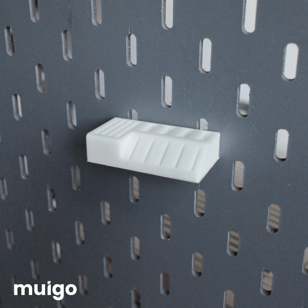 Giá có khe cắm USB & SD Card cho bảng Pegboard Lỗ Dọc | Phụ Kiện Pegboard Đa Năng