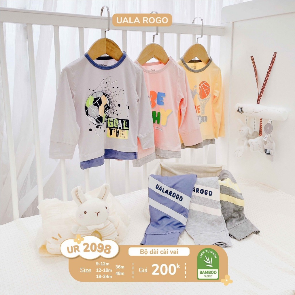 (8-17kg, 9-48M) Bộ Dài Tay Uala Cho Bé UR2098 UR2258 UR2356 UR2377 UR3541 UR3643 UR3803