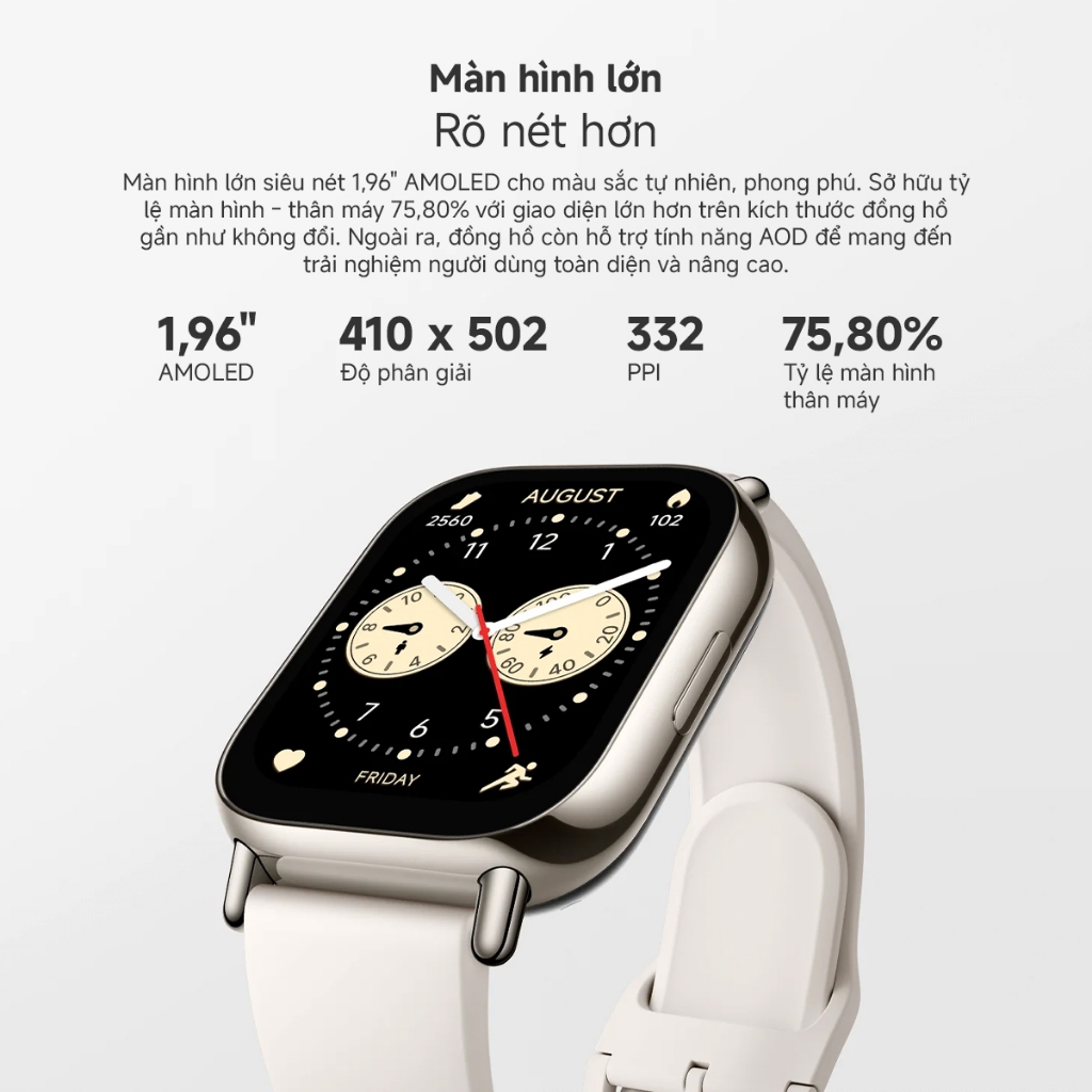 Ảnh Đồng Hồ Thông Minh Xiaomi Redmi Watch 5 Lite / 5 Active - Hàng Chính Hãng, Bản Quốc Tế Có Tiếng Việt 4